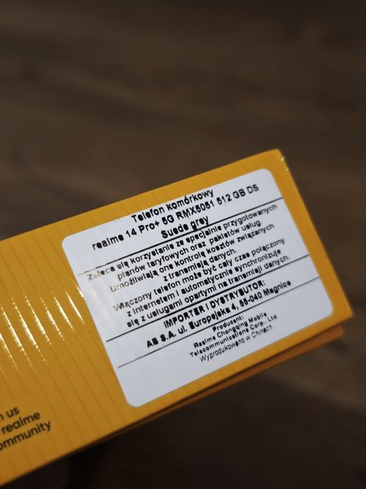 Telefon Realme 14 pro+ jak nowy