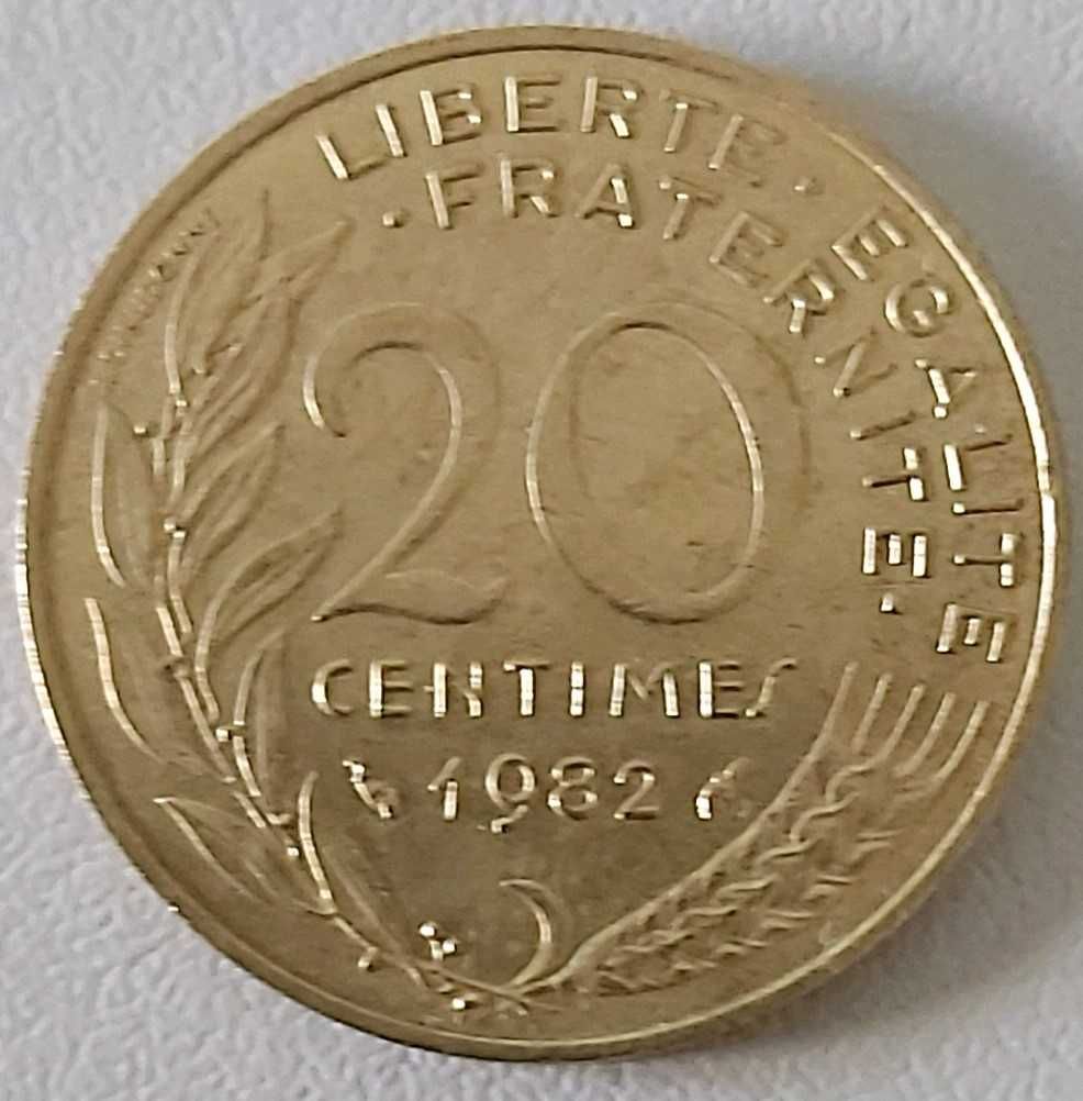 20 Cêntimos de 1982 de França
