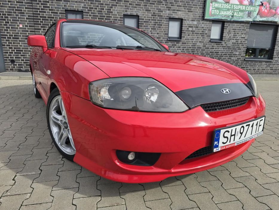 Hyundai Coupe 2.0 140KM + LPG Rej.PL AluR17+Klima Sprawna+Parktornic+Skóra Brak Rdzy