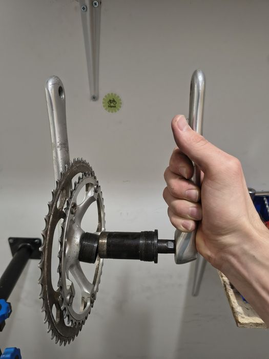 Szwajcarska korba na kwadrat edco competition szosowa retro blat 50