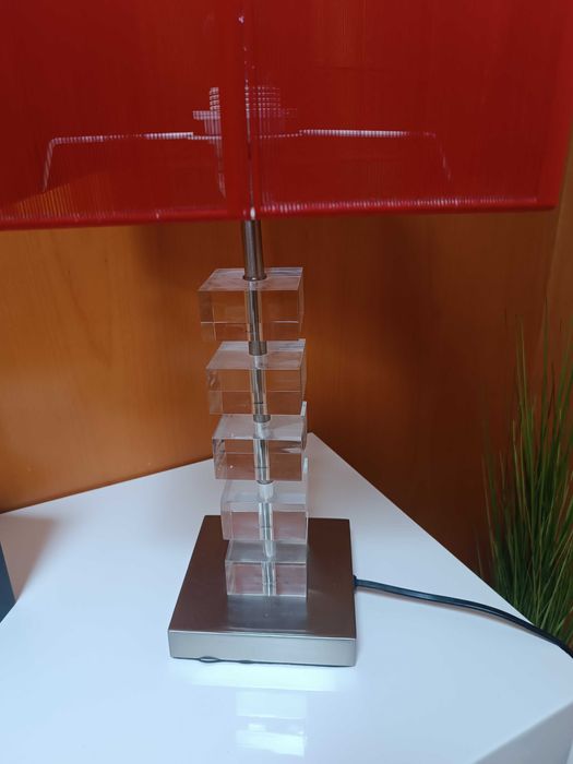 Conjunto de candeeiros abajur vermelho