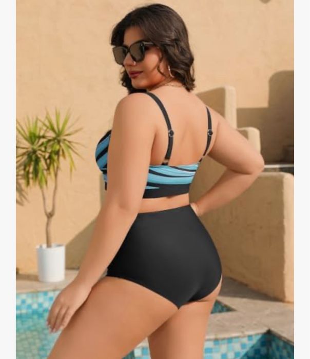 Damski Kostium Kąpielowy Dwuczęściowy Wyszczuplający Rozm. M