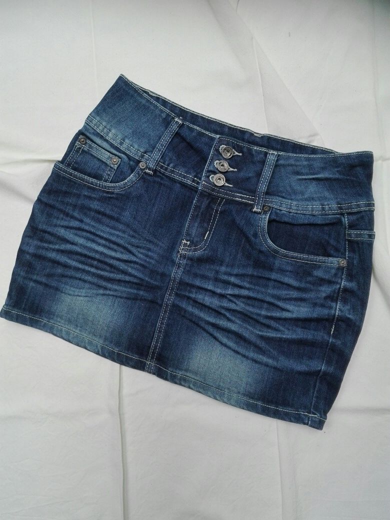 VsMiss, jeansowa spódniczka mini, r. M