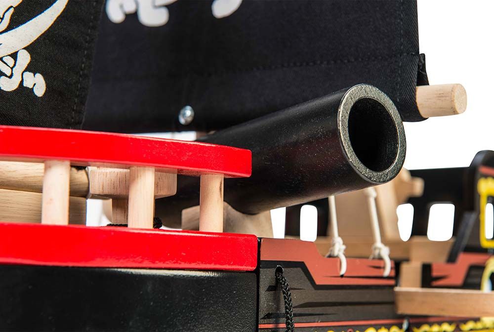 Drewniany statek piracki Barbarossa, zabawa lalkami Le Toy Van TV246c