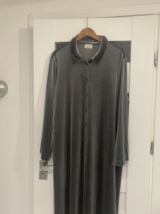 Sukienka Marina Rinaldi welurowa, duży rozmiar