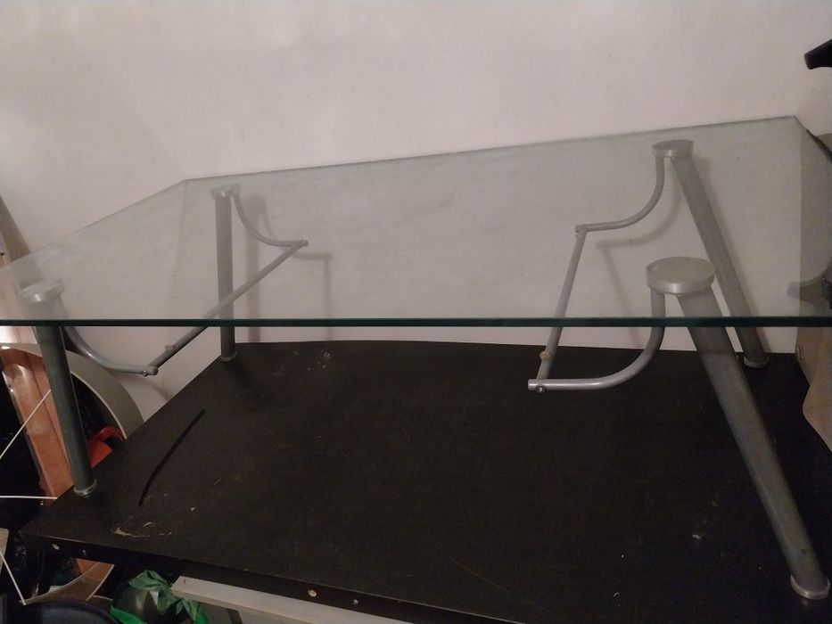 Mesas de centro  inox com vidro  lapidado / rustica em madeira  impeca