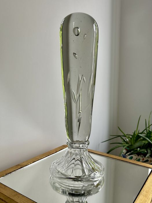 Olbrzymia Kryształowa Szklana Forma Artystyczna Maria Słaboń Zawiercie