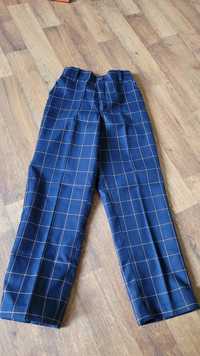 Детские нарядные брюки в клеточку на мальчика штаны  4-5-6 лет