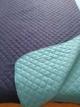 Colcha de casal 2.20cm x2.40cm dois tons de azul