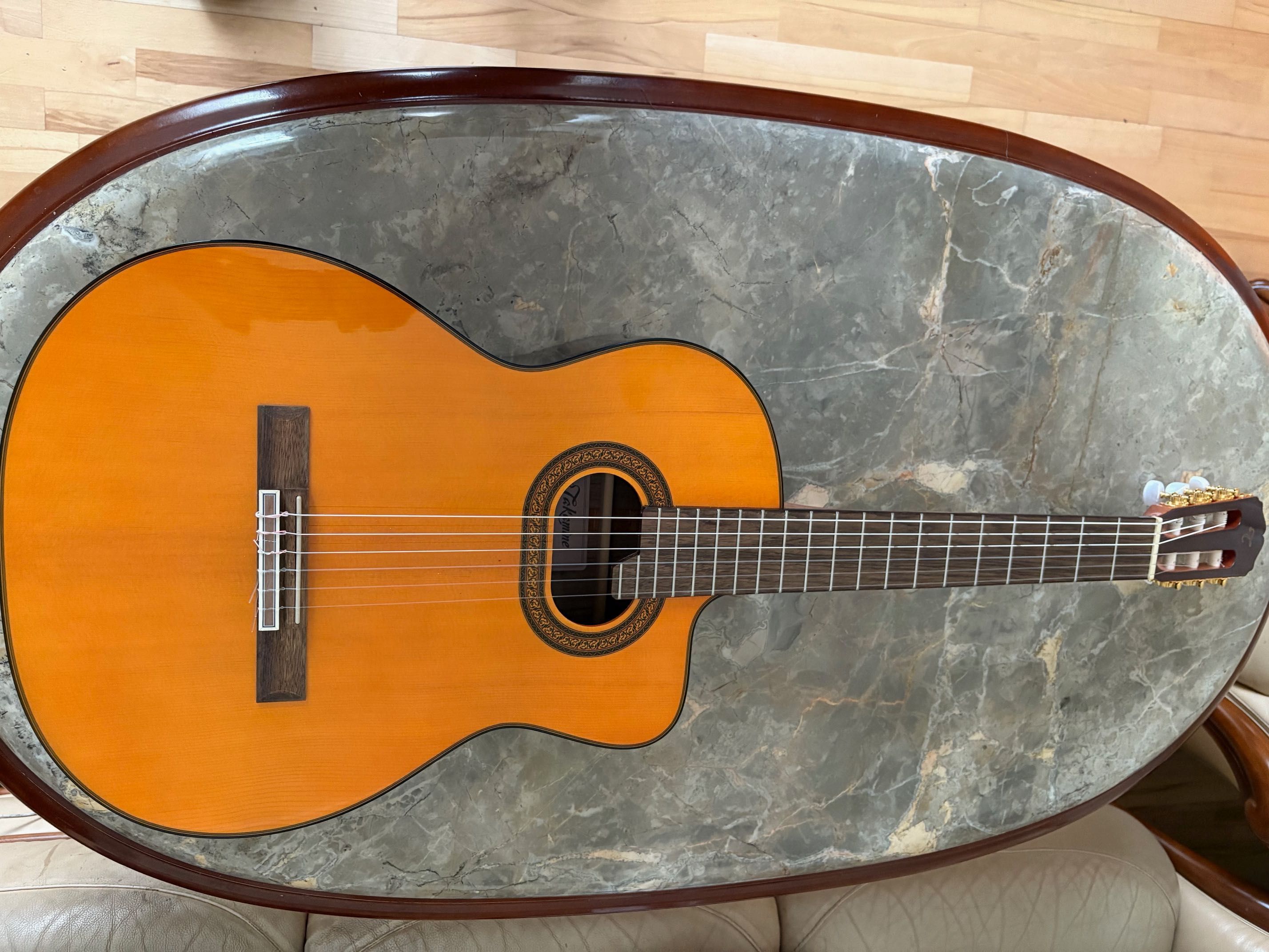 Wspaniała gitara TAKAMINE GC6CE, elektroklasyczna, CACKO!!!