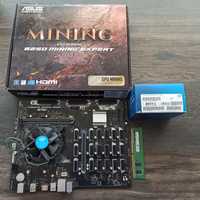 Материнка Asus B250 MINING EXPERTs-1151+CPU IntelG3900+DDR4 Samsung4Gb