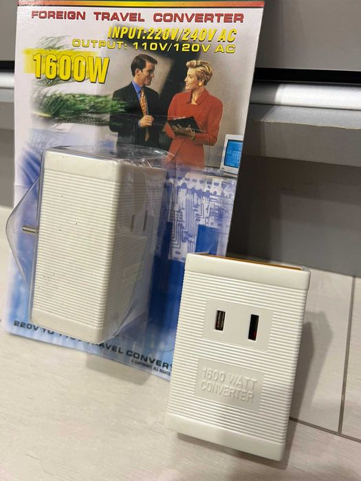 Понижувач напруги 220В - 110В/120В | 1600W | Конвертер, Перетворювач