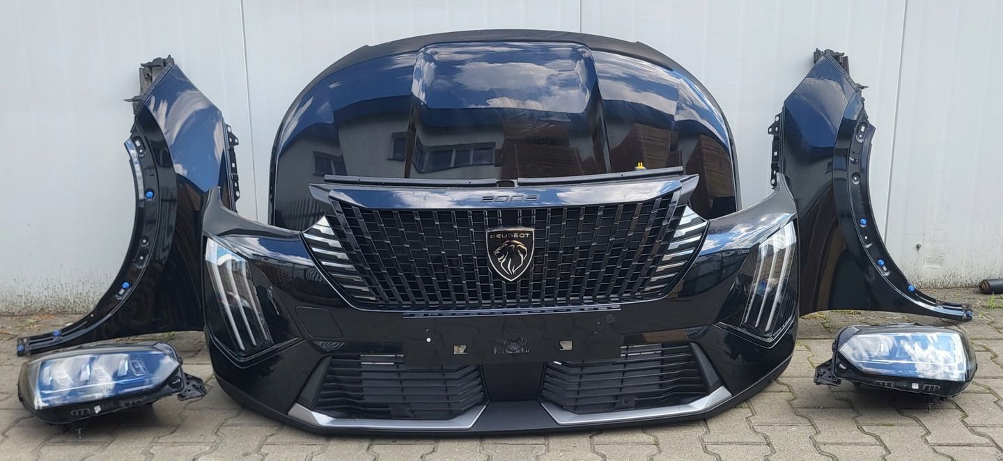 PEUGEOT 2008 II LIFT GT-LINE MASKA ZDERZAK BŁOTNIKI PAS LAMPY LED CHŁODNICE