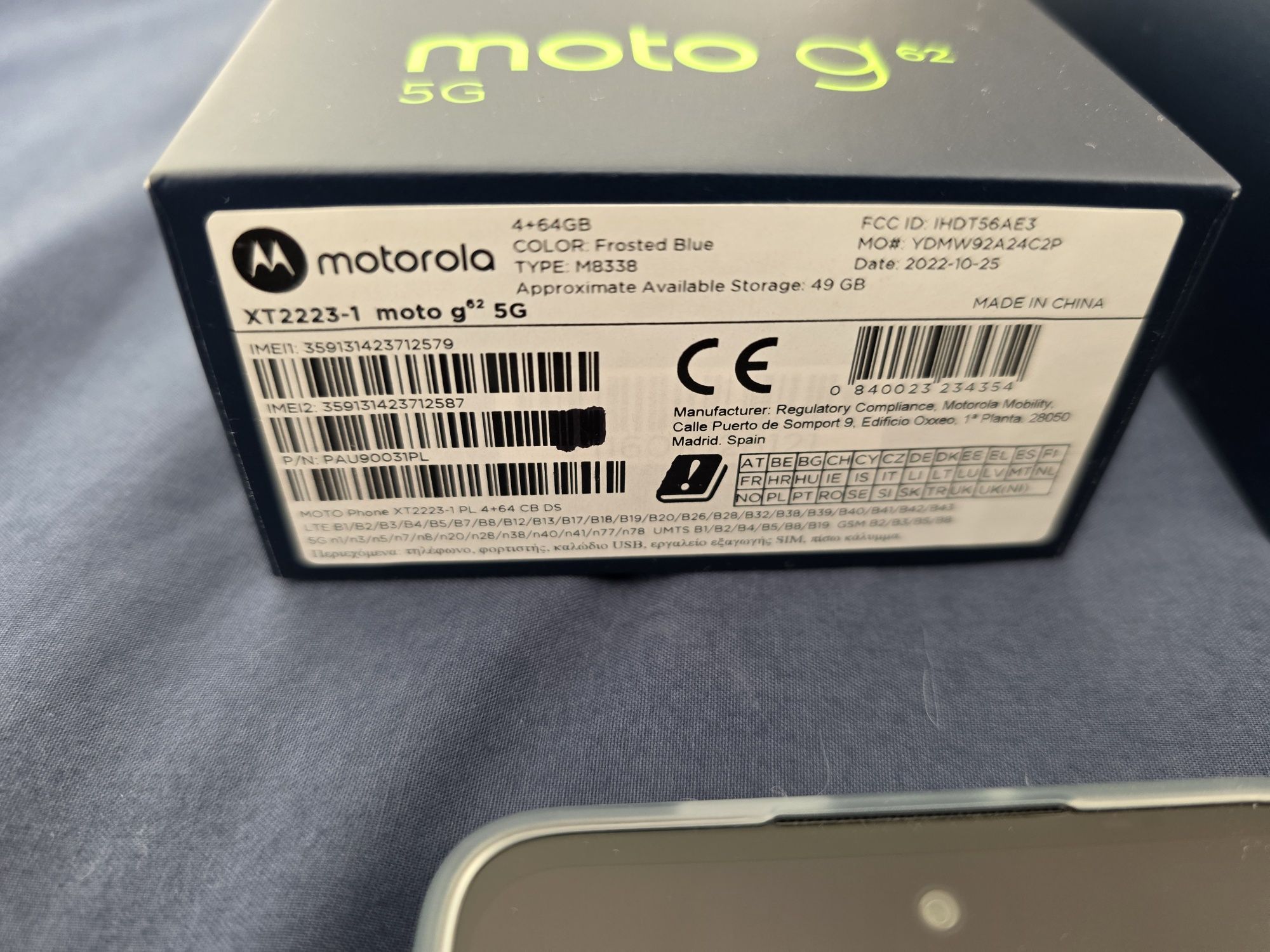 Motorola Moto G62 5G 64Gb, nowa