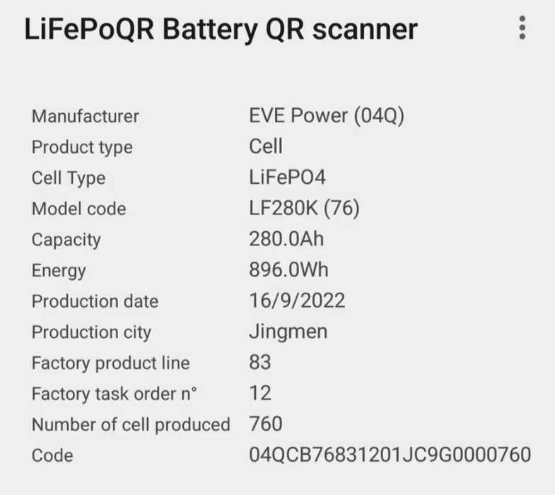 Аккумулятор Eve 280AH 3.2V Прямые поставки / EVE 105а 230a / Гарантия