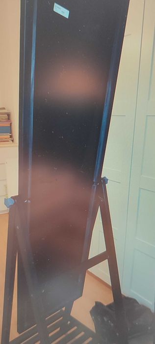 Espelho IKEA castanho escuro com suporte