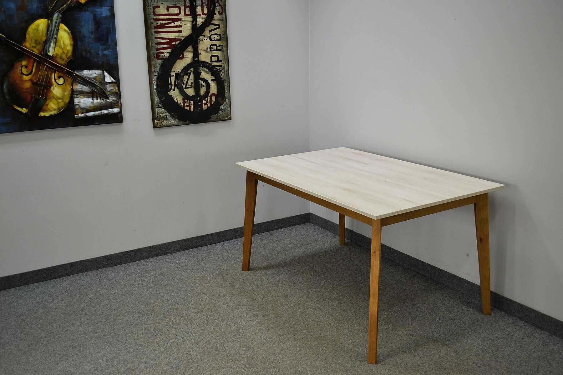 STÓŁ MDF lakierowany + DĄB olejowany 138×88 cm