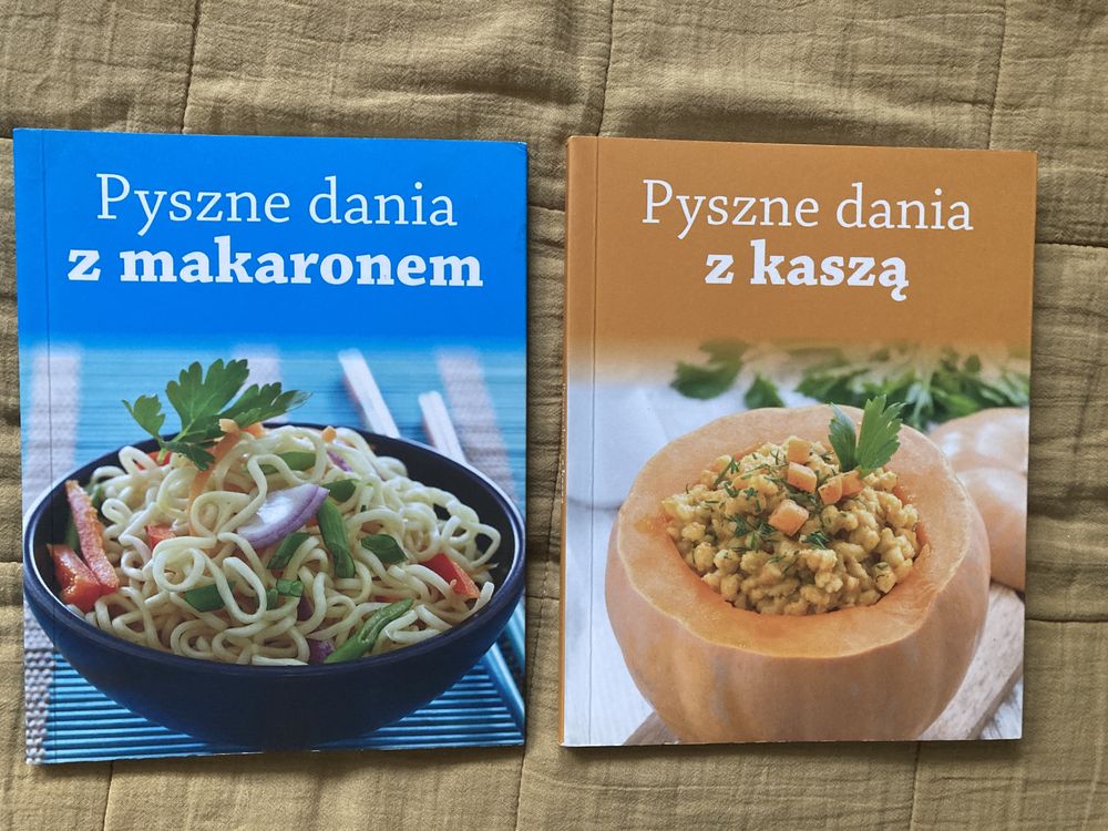 Dwie książki Pyszne Dania z kaszą i Pyszne Dania z makaronem