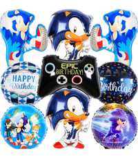 Sonic balony dekoracja urodzinowa