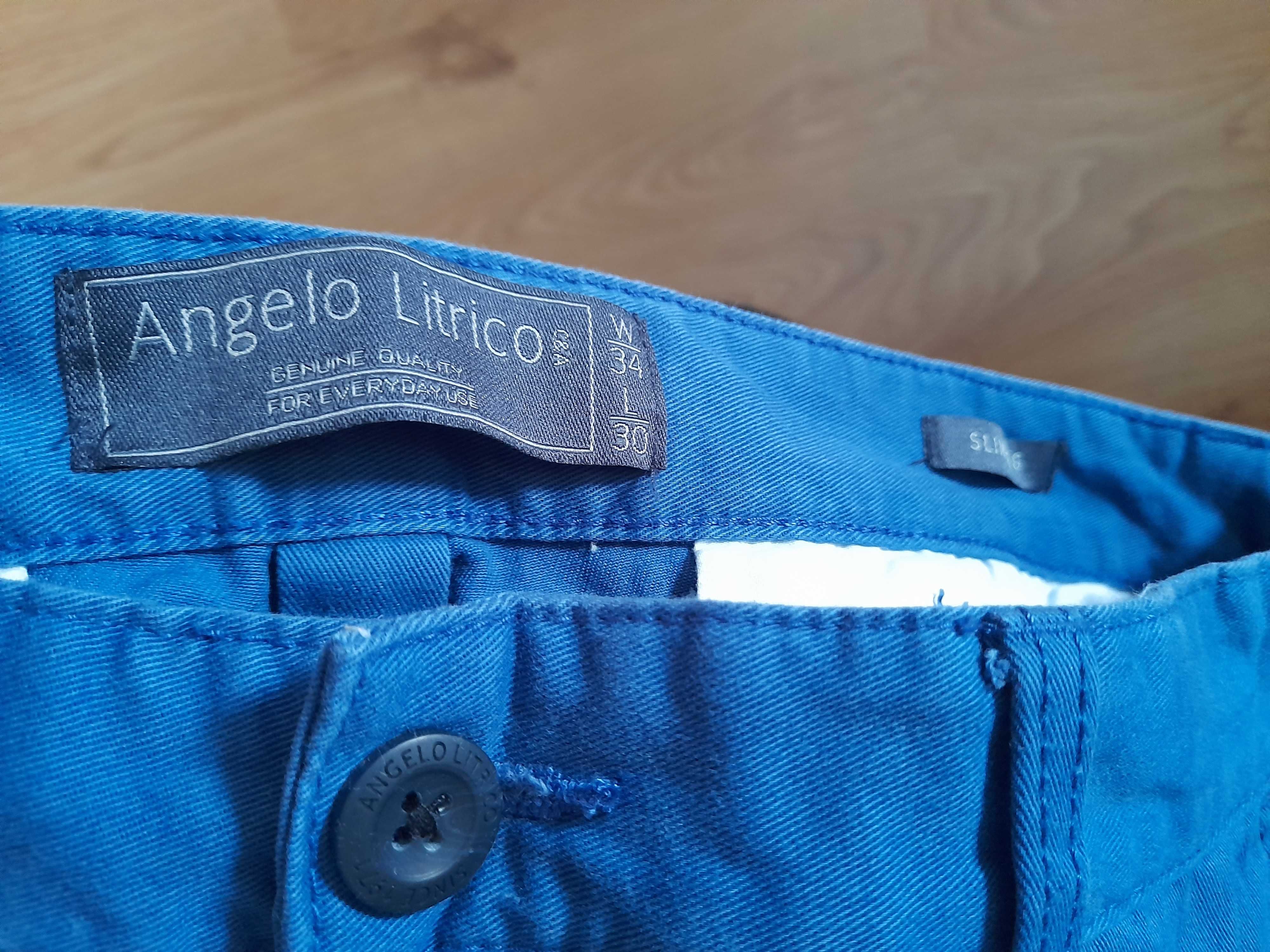 C&A spodnie L 40 Angelo Litrico 34/30 niebieskie długie dżinsy jeansy