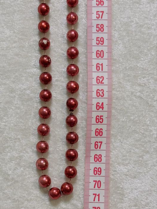 Декоративні пластикові нитки з глянцевим намистом