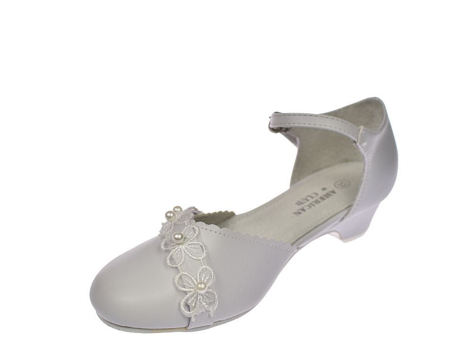 Buty komunijne dziewczęce balerinki białe  42/23 rozm. 36