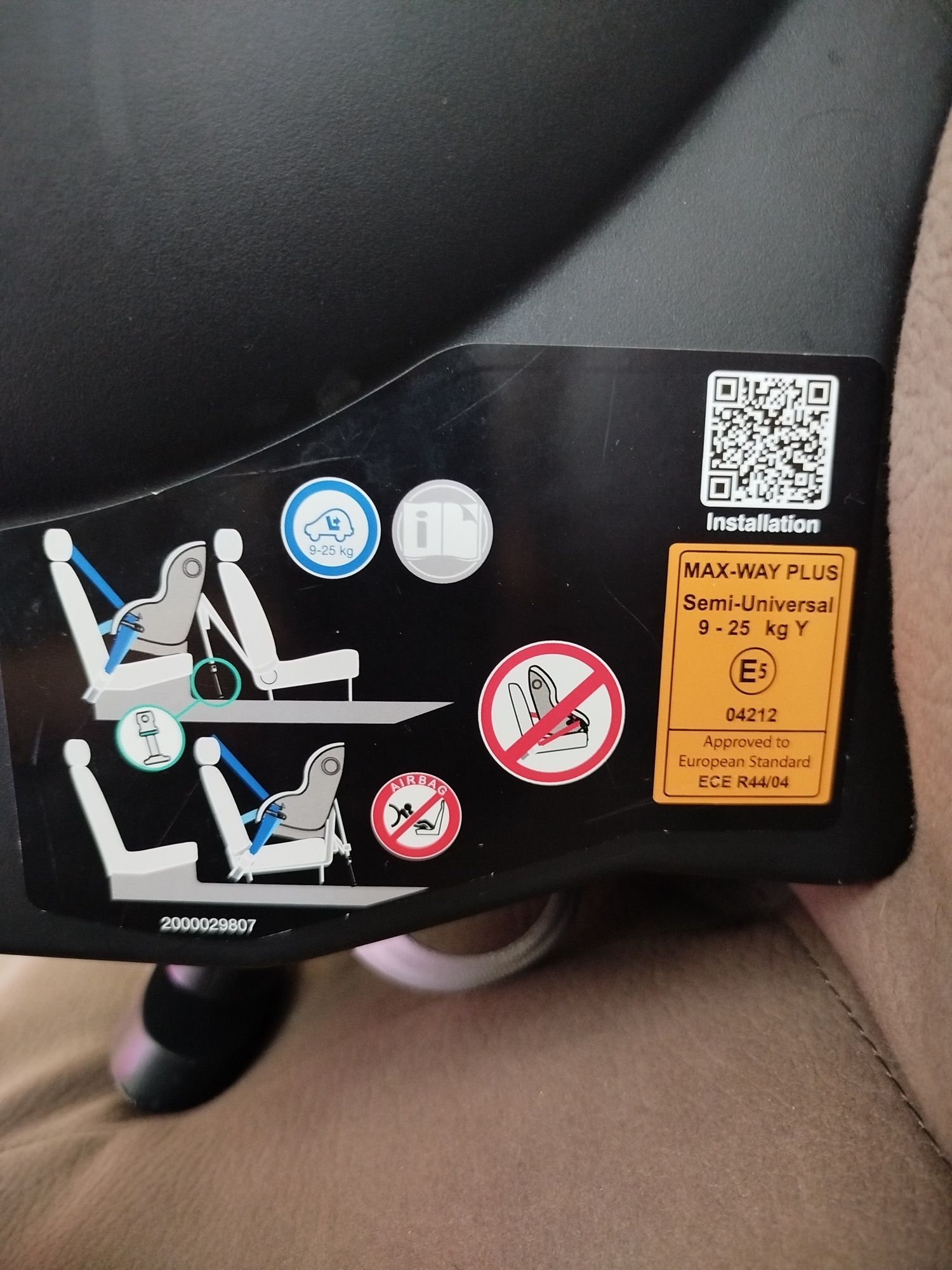 Cadeira auto Britax Romer Max Way Plus + Capa extra