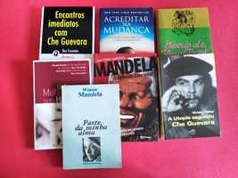 Biografias acerca de Mandela, Ghe Guevara, Obama; Anne Frank, etc