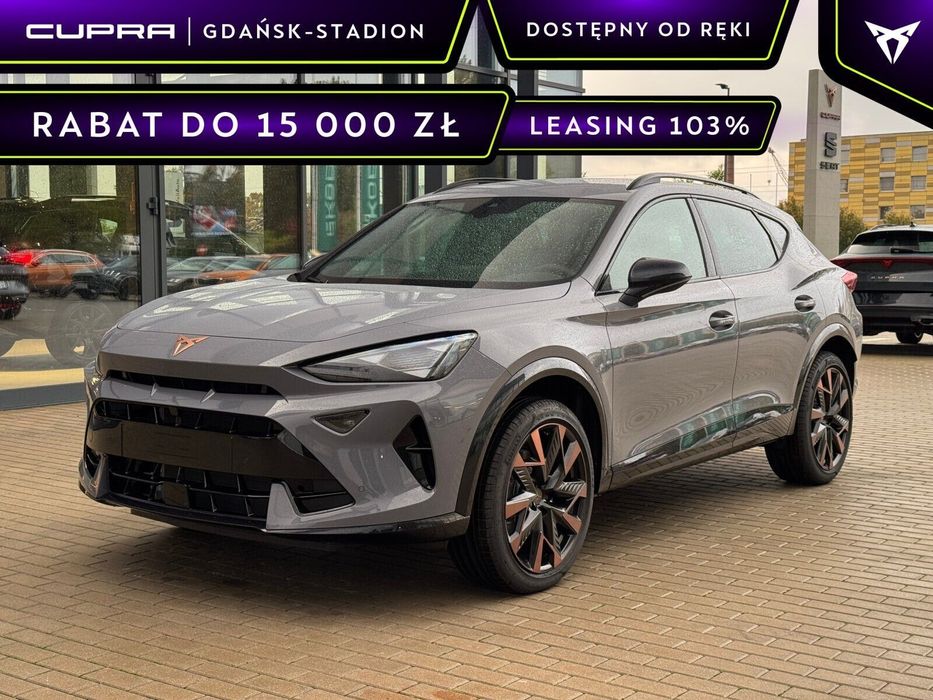 Cupra Formentor 1.5 eTSI 150KM DSG Graphene Grey: Kamera, Sennheiser, Miedziane 19tki