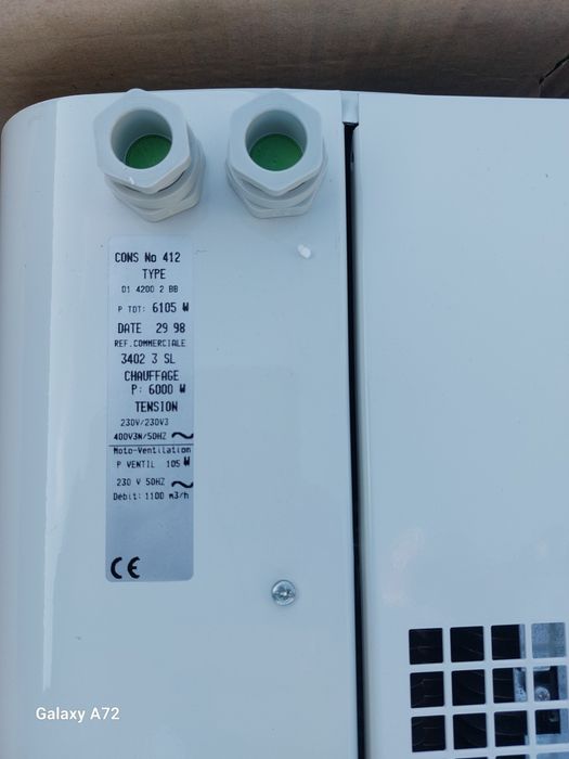 Kurtyna powietrzna nagrzewnica ze sterownikiem