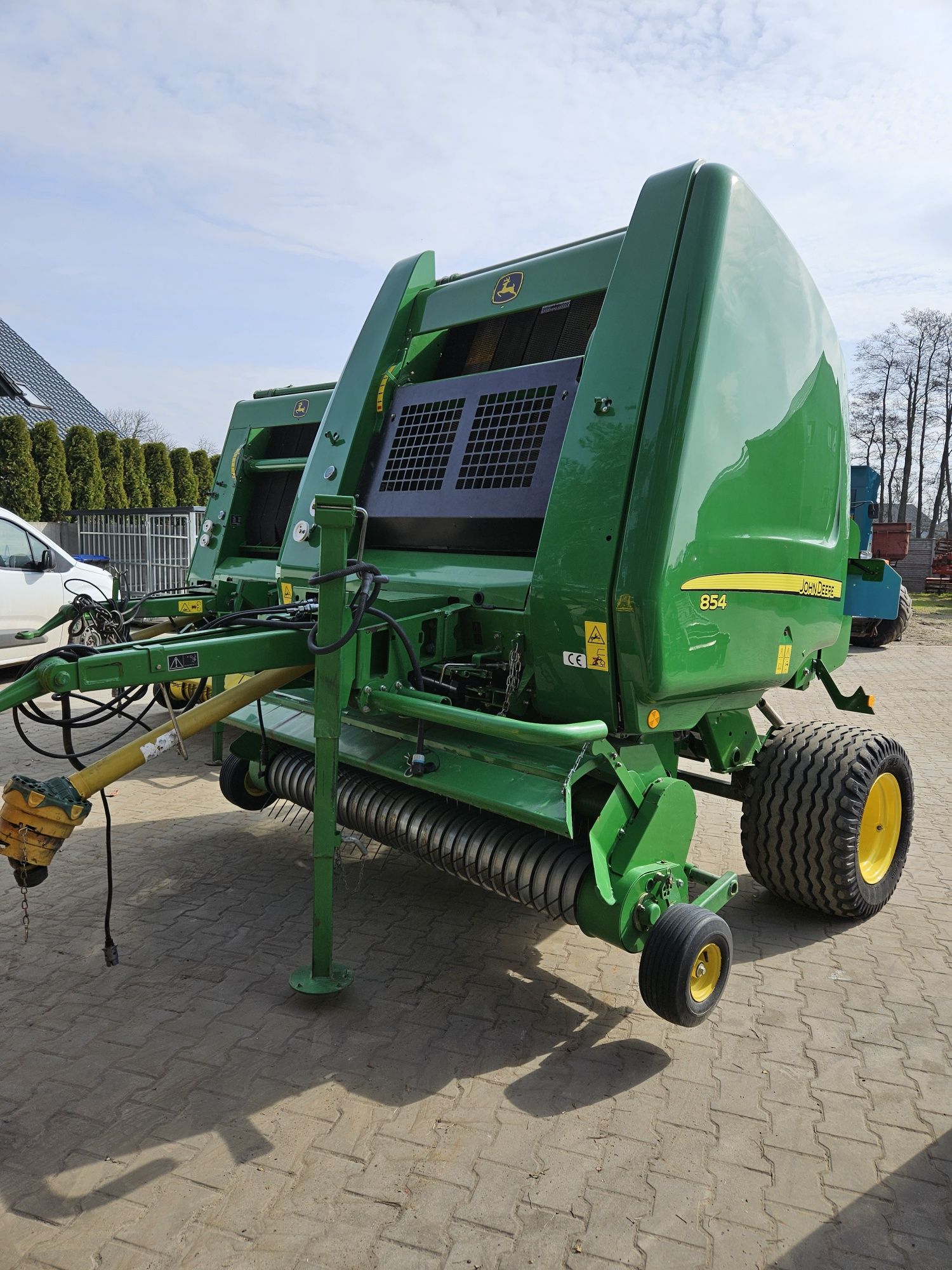 Prasa John Deere 854 Piekny Oryginał Siatka Rotor 13Rok Finansowanie