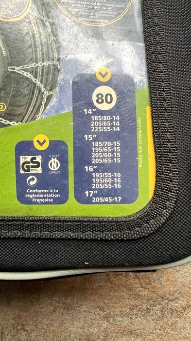Łańcuchy śniegowe 80 Norauto Nowe
