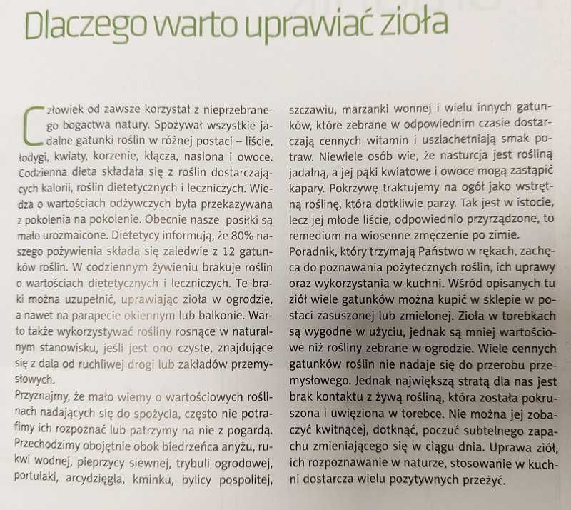 Zioła w ogrodzie ABC Ogrodnica Barbara Mika