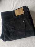 Czarne spodnie Pierre Cardin jeans sztruksowe duże