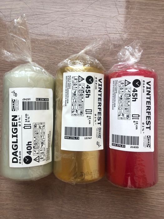 Свічки декоративні Ікеа