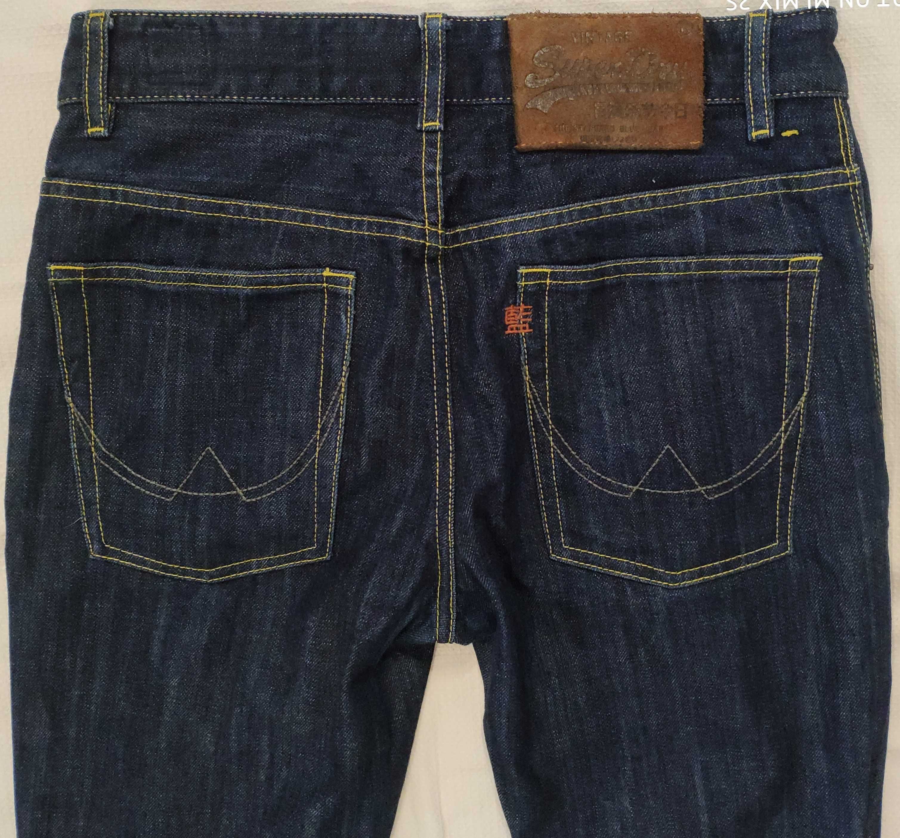 spodnie # SUPERDRY The Standard Blue Jean jak NOWE W32 L32 # pas 87 cm