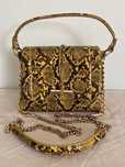 Clutch Zara nova, estampa de cobra