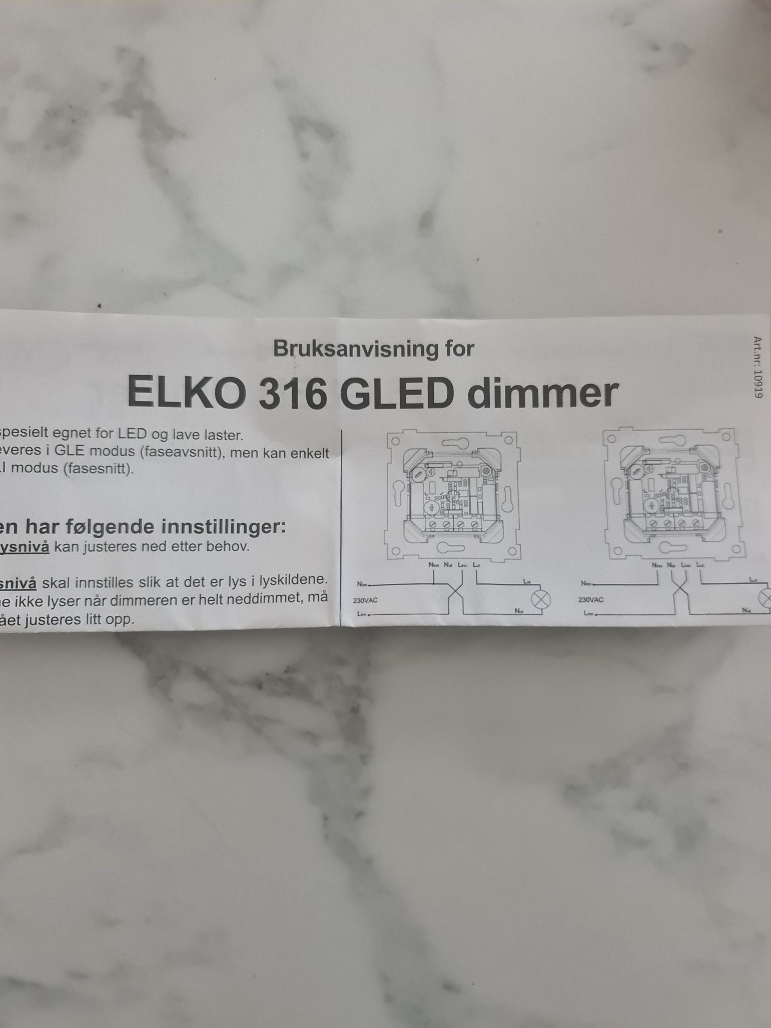 ELKO smartdim 316 GLED