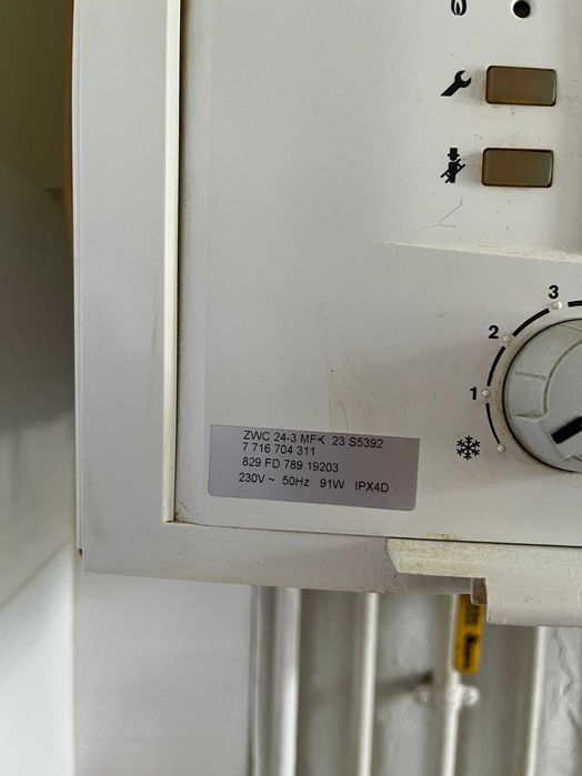 piecyk gazowy dwufunkcyjny JUNKERS ZWC 24-3 + sterownik