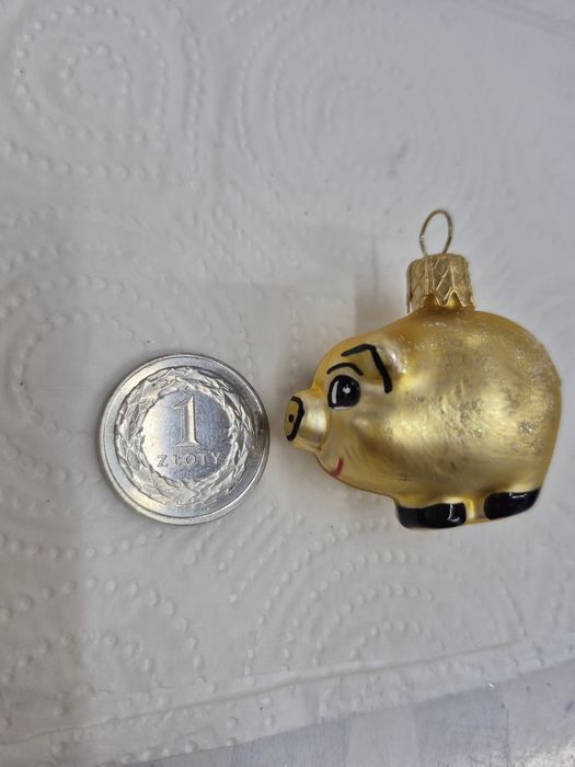 Polskie szklane bombki rękodzieło zdobione u tigera sklep świnka