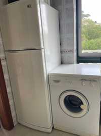 Vendo frigorífico LG + máquina de lavar roupa + microondas