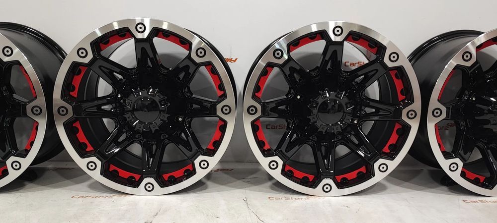 Jantes Torke 16 x 8 et -12 6x139.7 Preto Brilhante