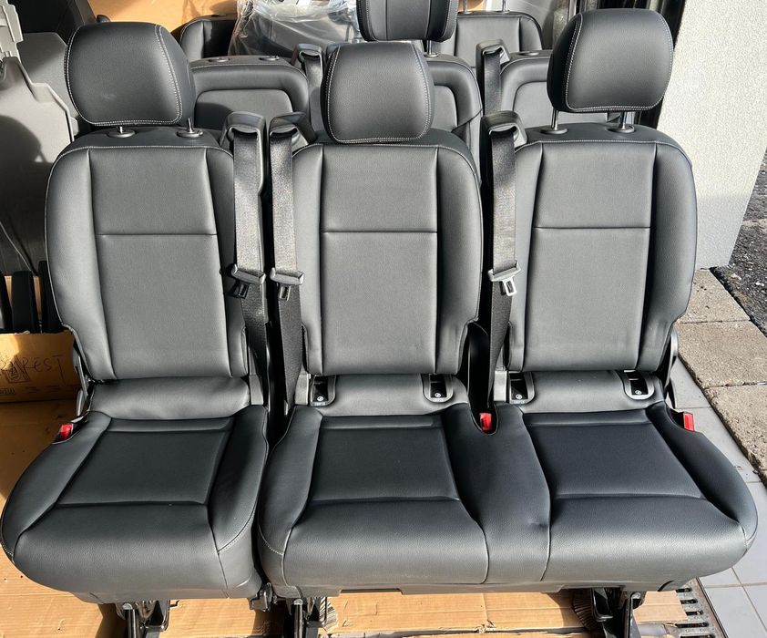 Kanapa skórzana fotele ławka siedzenia 2+1 Mercedes Vito W447 skóra