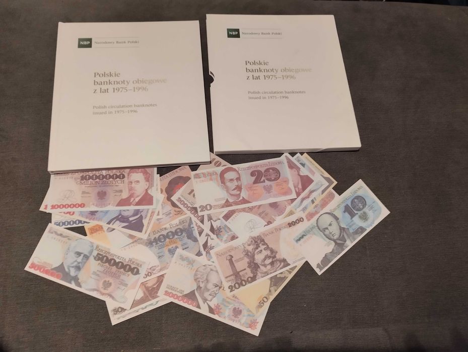 Polskie banknoty z PRL-u 25 sztuk w albumie z NBP