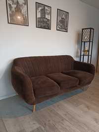 Sofa brązowa nierozkladana