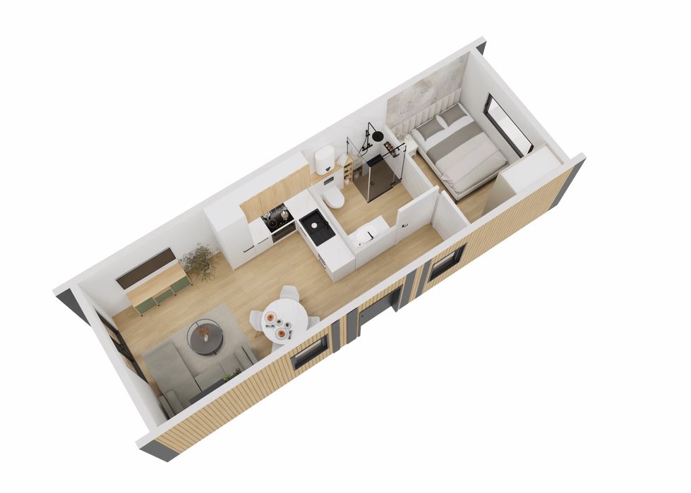 Domek mobilny całoroczny 35 m2