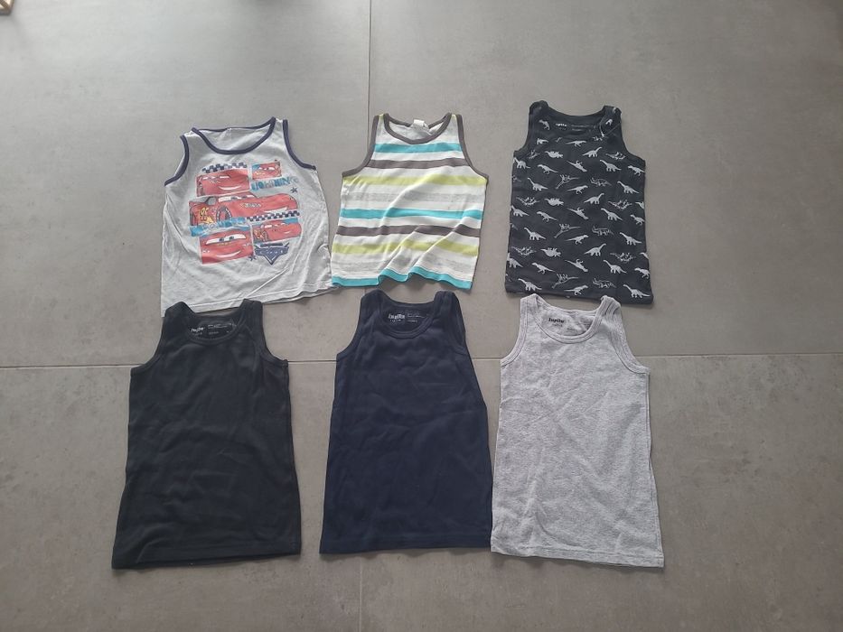 6 sztuk podkoszulki chłopięce lupilu 110/116