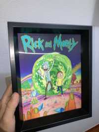 Quadros 3D - Rick and Morty Edição Limitada