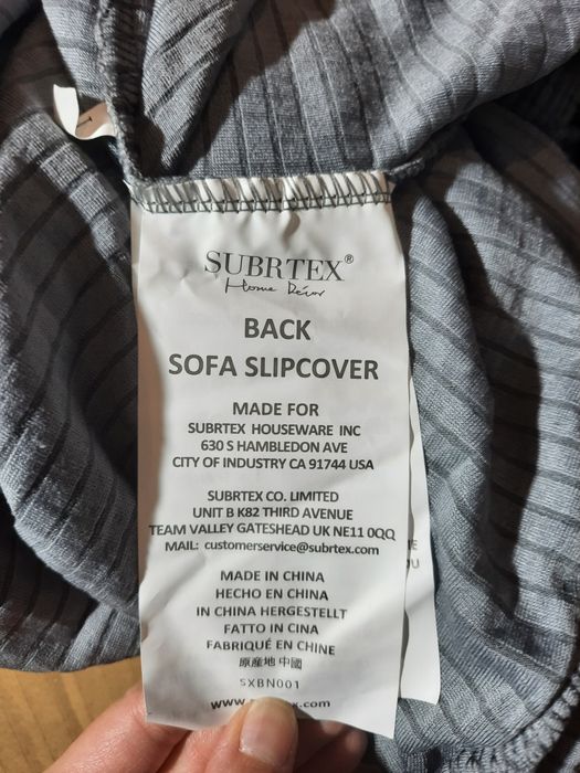 Pokrowiec na sofę (kanapę) SUBRTEX szary
