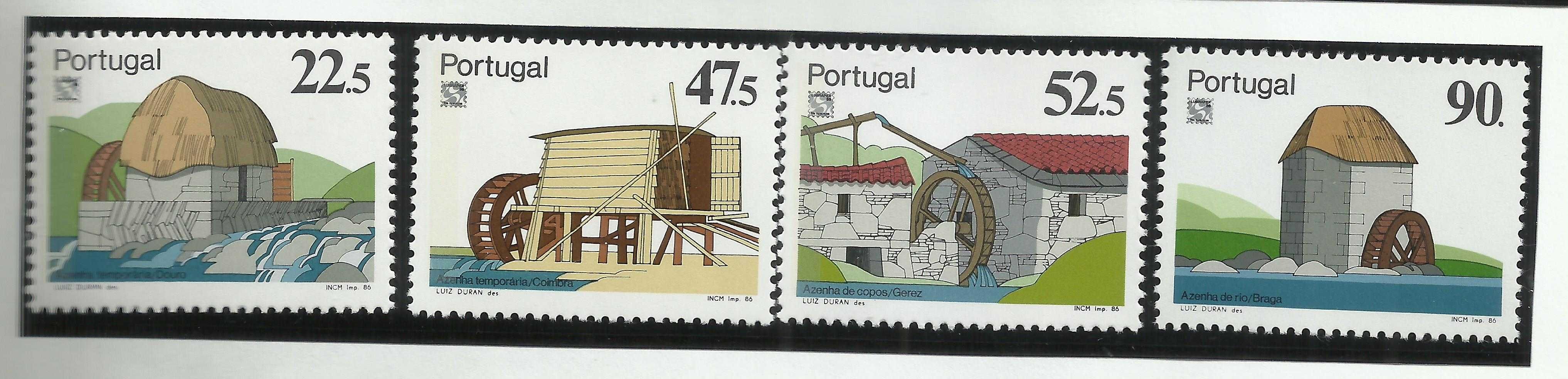 Selos portugueses – 26 selos de 1986, como novos e S/ charneira